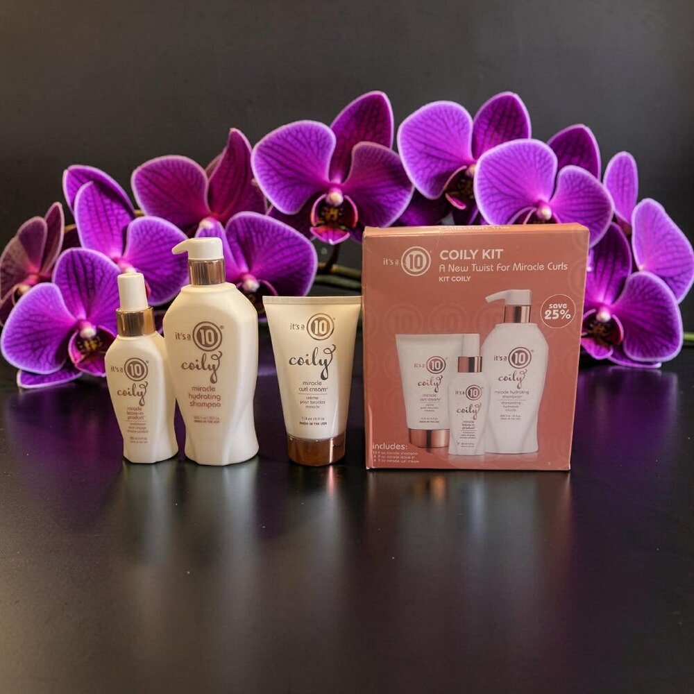 IT’S A 10 MIRACLE COILY TRIO KIT Shampoo Leave- In & Curl Cream